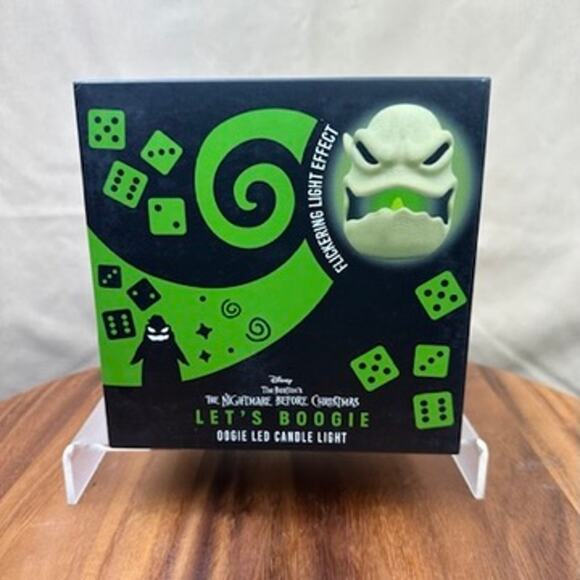 Disney Let's Boogie Oogie Boogie Led Candle Light Nightmare Before Christmas New - Picture 13 of 13